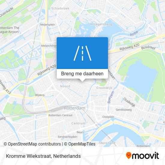 Kromme Wiekstraat kaart