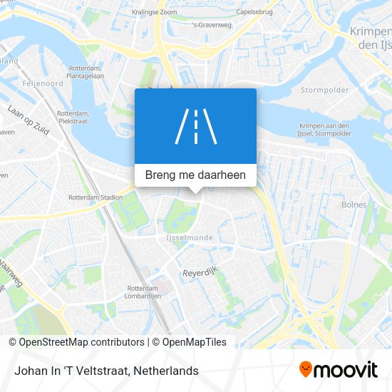 Johan In 'T Veltstraat kaart