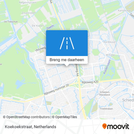 Koekoekstraat kaart