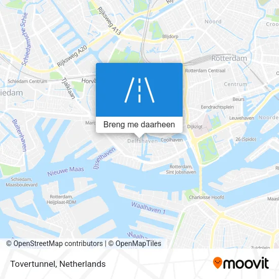 Tovertunnel kaart