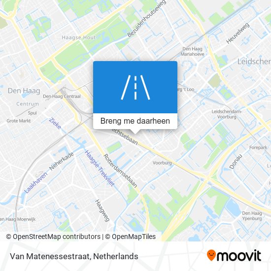 Van Matenessestraat kaart