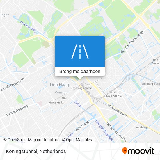 Koningstunnel kaart