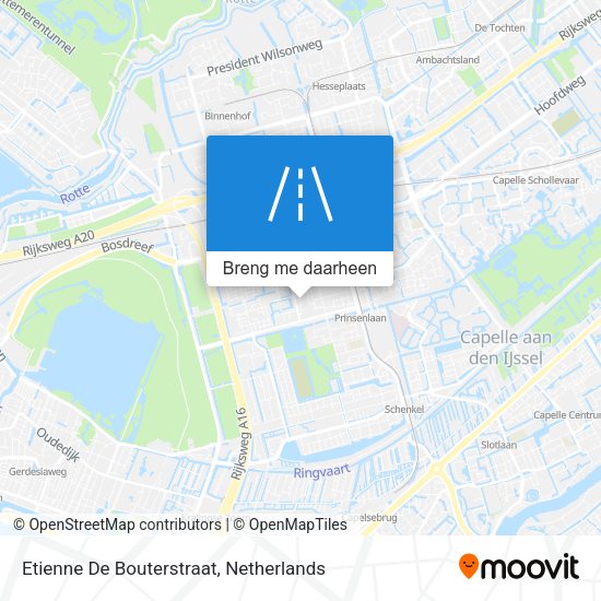 Etienne De Bouterstraat kaart