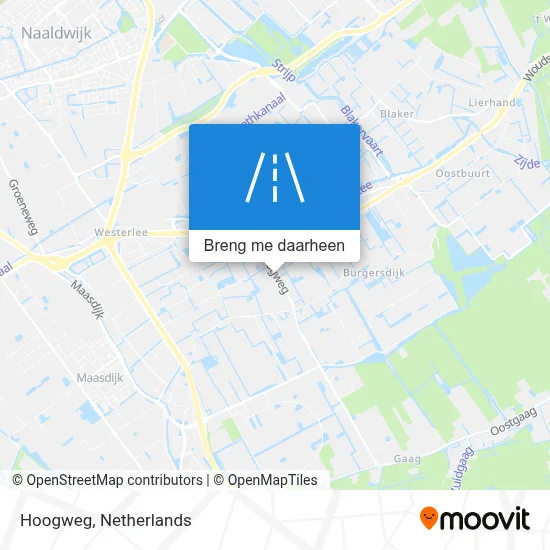 Hoogweg kaart