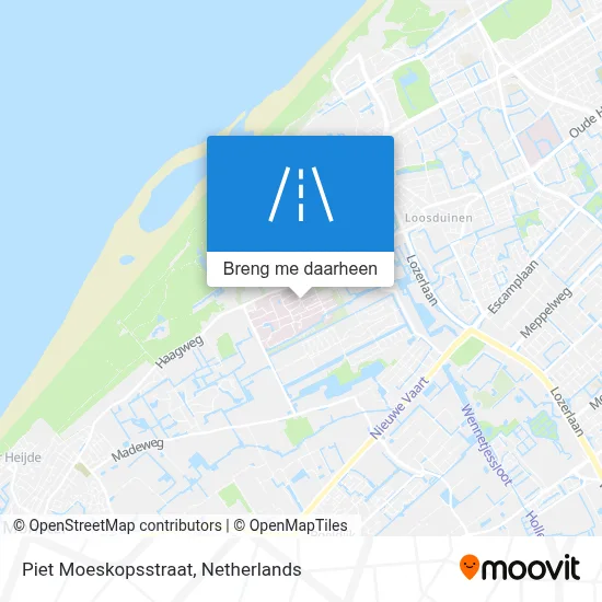 Piet Moeskopsstraat kaart