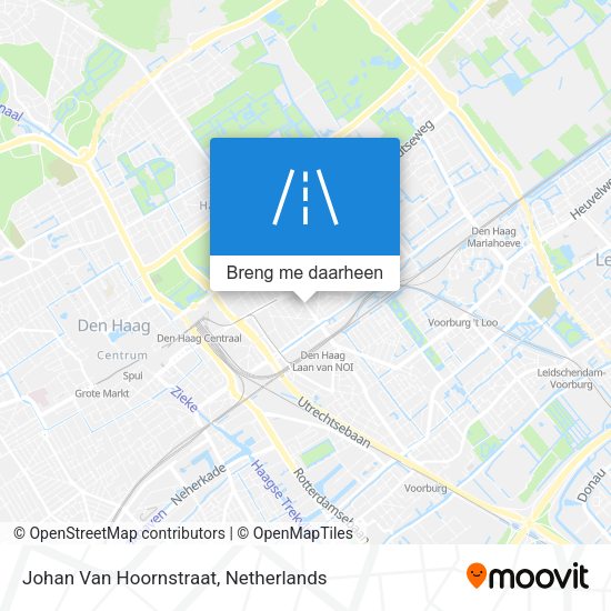Johan Van Hoornstraat kaart