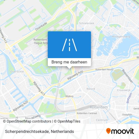 Scherpendrechtsekade kaart