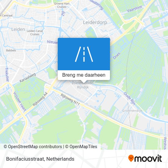 Bonifaciusstraat kaart