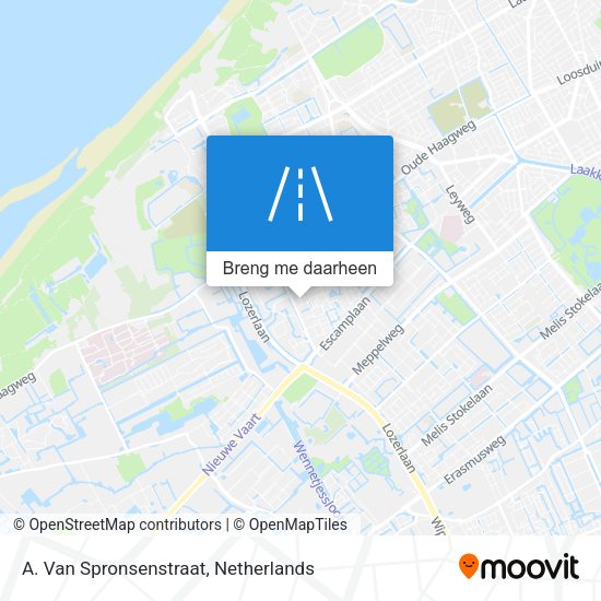 A. Van Spronsenstraat kaart