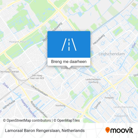 Lamoraal Baron Rengerslaan kaart