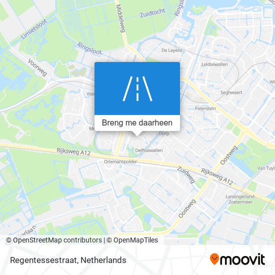 Regentessestraat kaart