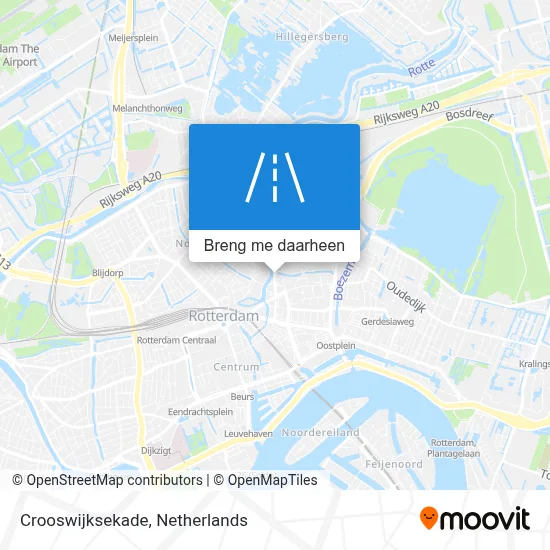 Crooswijksekade kaart