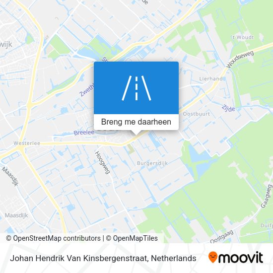 Johan Hendrik Van Kinsbergenstraat kaart