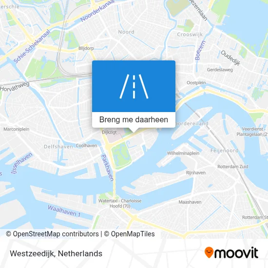Westzeedijk kaart