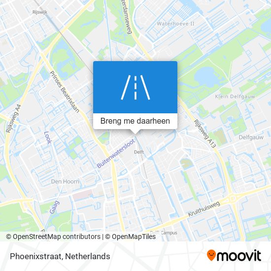 Phoenixstraat kaart