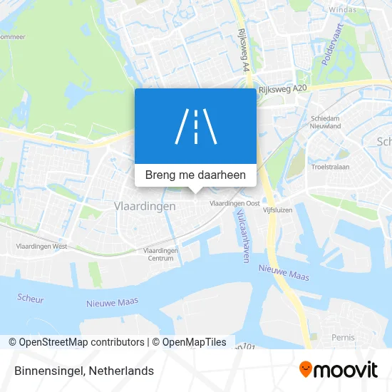 Binnensingel kaart
