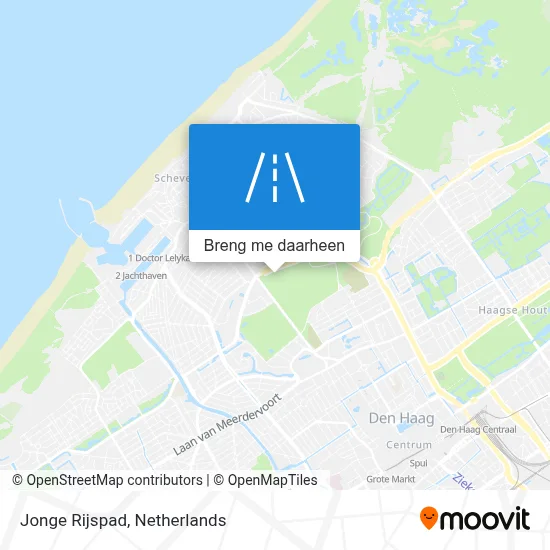 Jonge Rijspad kaart