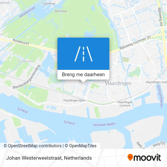 Johan Westerweelstraat kaart