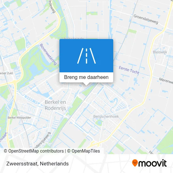 Zweersstraat kaart