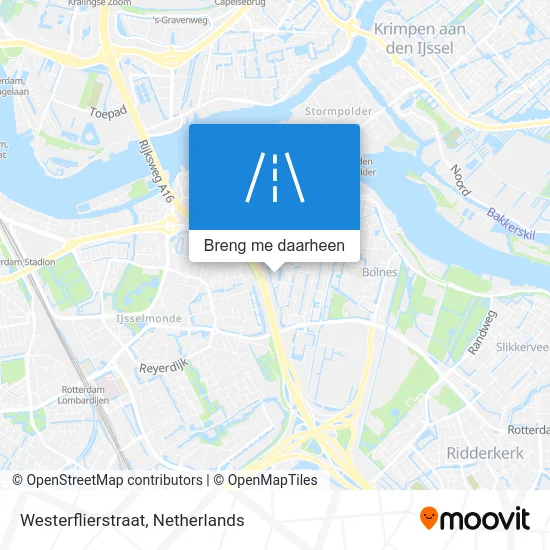 Westerflierstraat kaart