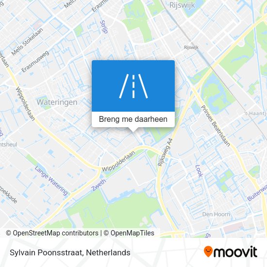 Sylvain Poonsstraat kaart