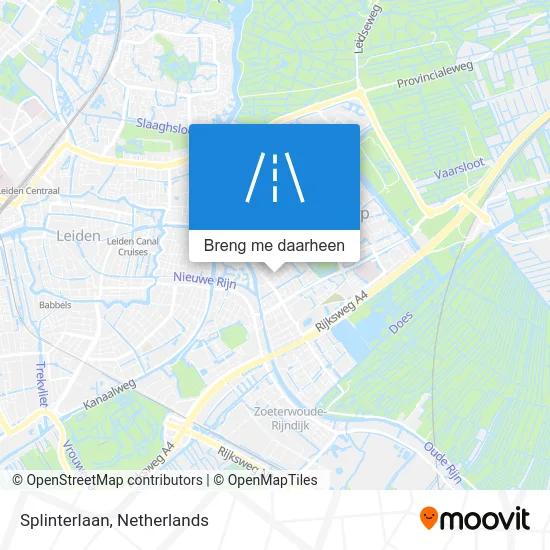 Splinterlaan kaart