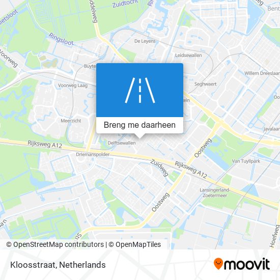 Kloosstraat kaart