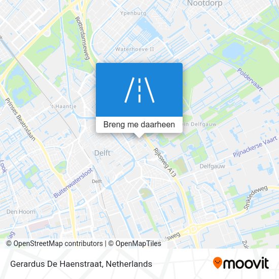 Gerardus De Haenstraat kaart