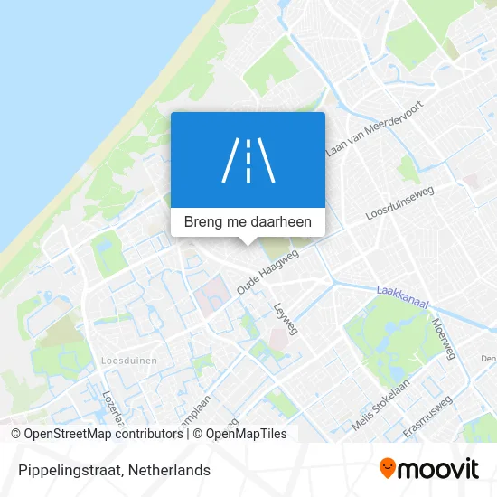 Pippelingstraat kaart