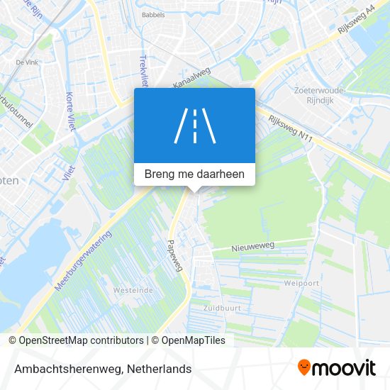 Ambachtsherenweg kaart