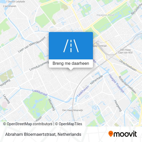 Abraham Bloemaertstraat kaart