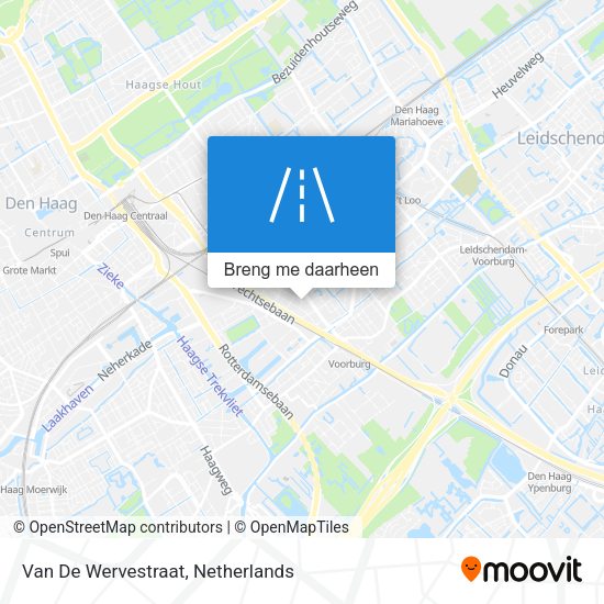 Van De Wervestraat kaart