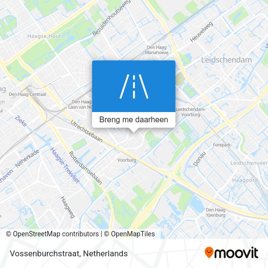 Vossenburchstraat kaart