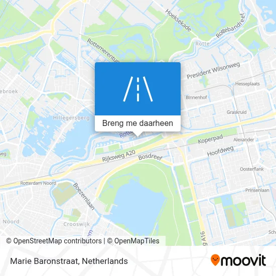 Marie Baronstraat kaart