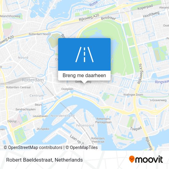 Robert Baeldestraat kaart