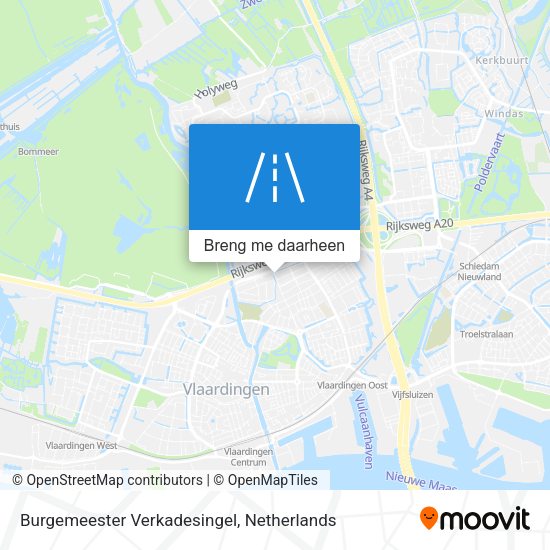 Burgemeester Verkadesingel kaart