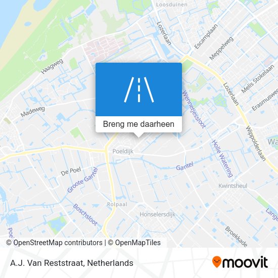 A.J. Van Reststraat kaart