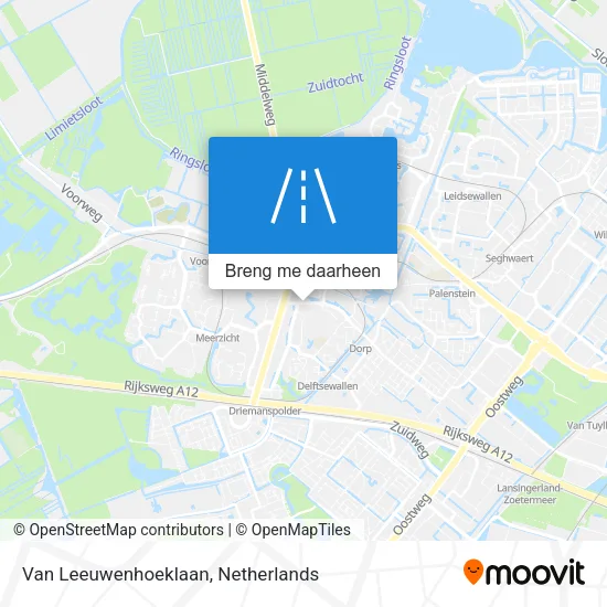 Van Leeuwenhoeklaan kaart