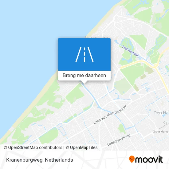 Kranenburgweg kaart