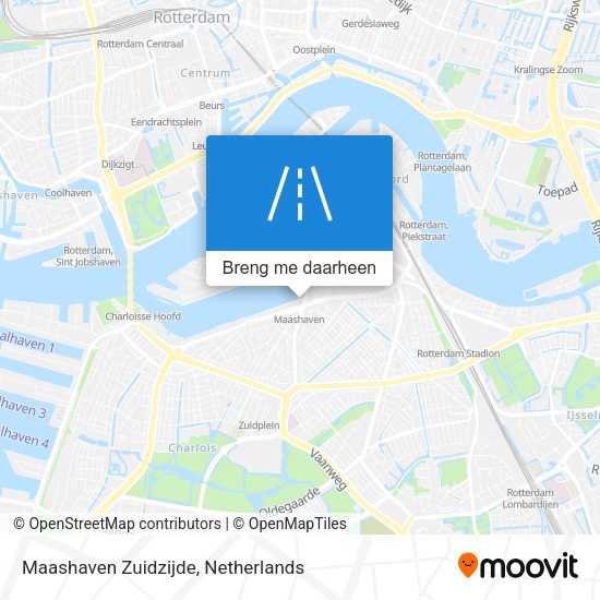 Maashaven Zuidzijde kaart