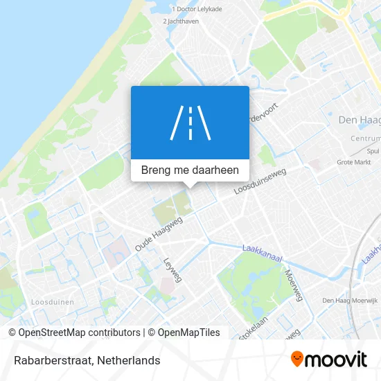 Rabarberstraat kaart