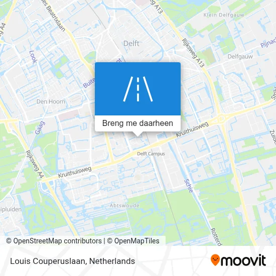 Louis Couperuslaan kaart