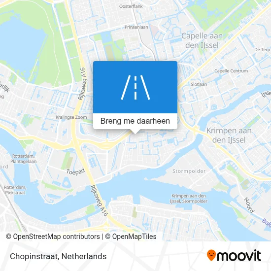Chopinstraat kaart