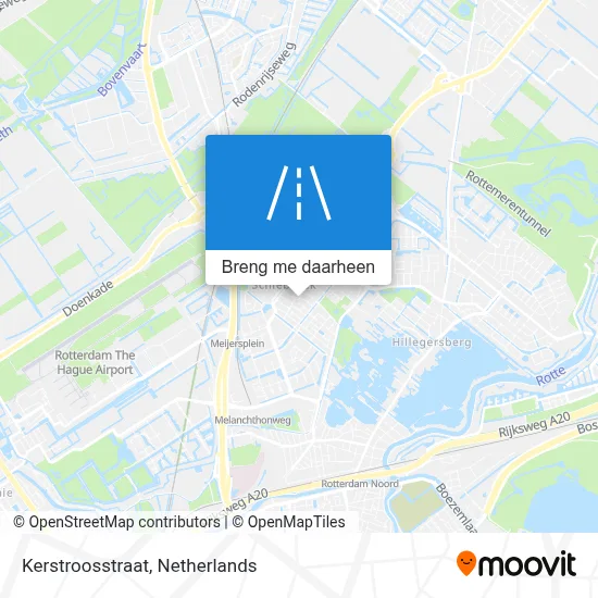 Kerstroosstraat kaart