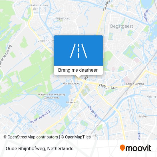 Oude Rhijnhofweg kaart