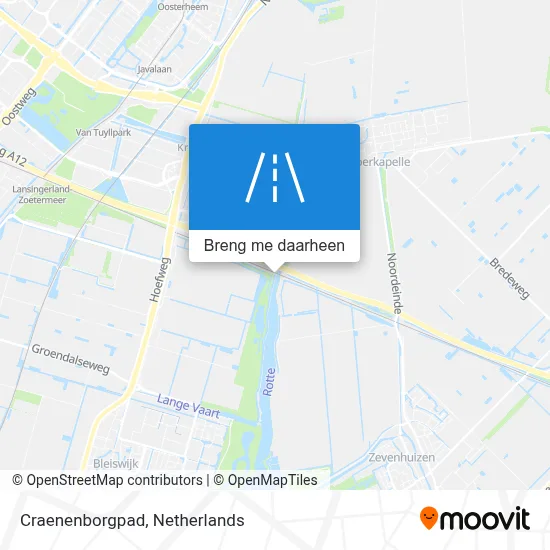 Craenenborgpad kaart