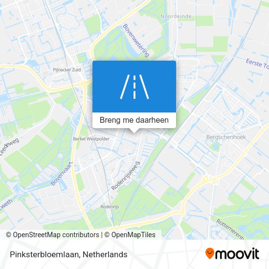 Pinksterbloemlaan kaart