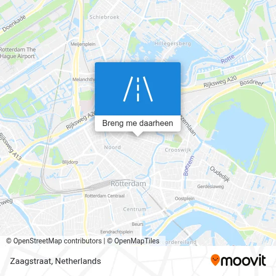 Zaagstraat kaart