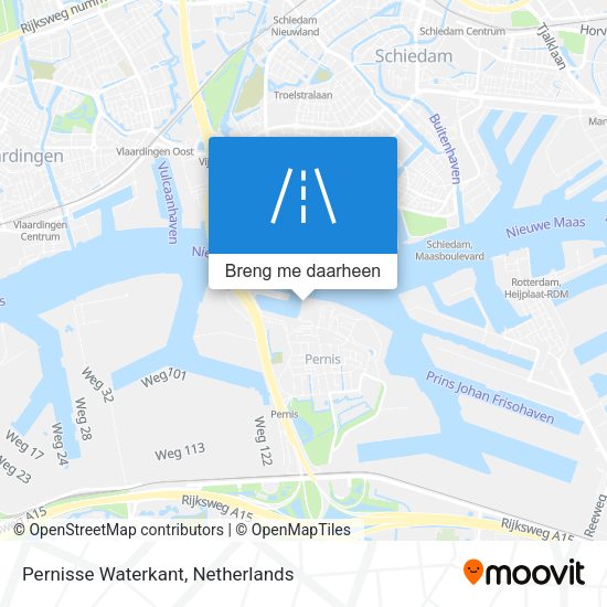 Pernisse Waterkant kaart