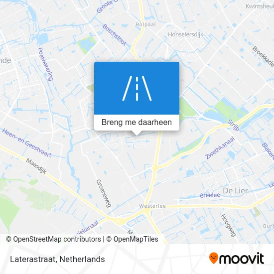 Laterastraat kaart